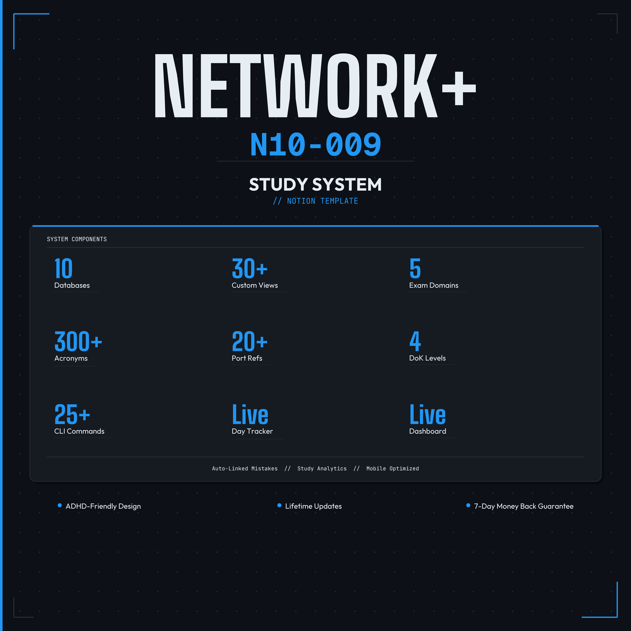 Network+ N10-009 Study System
